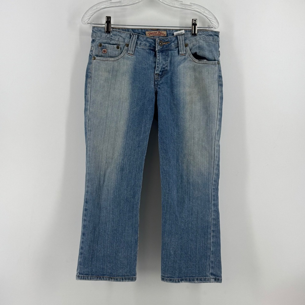 Paris Blues Womens Medium Wash Denim Capris Y2K Low Rise Jeans‎ Size 5 IPL 25969